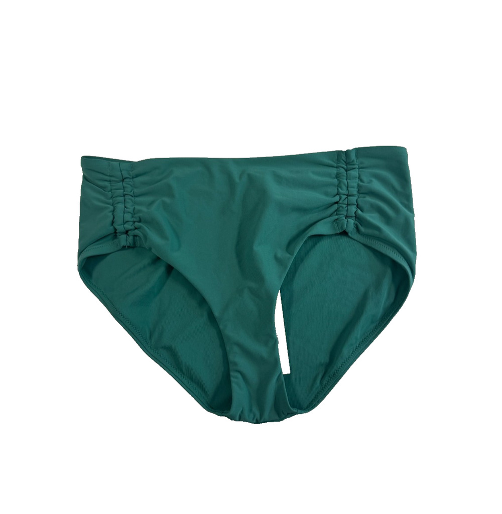 CALIA Women's Adjustable Tie Front Swim Bottoms Size XL Jungle Green NWT